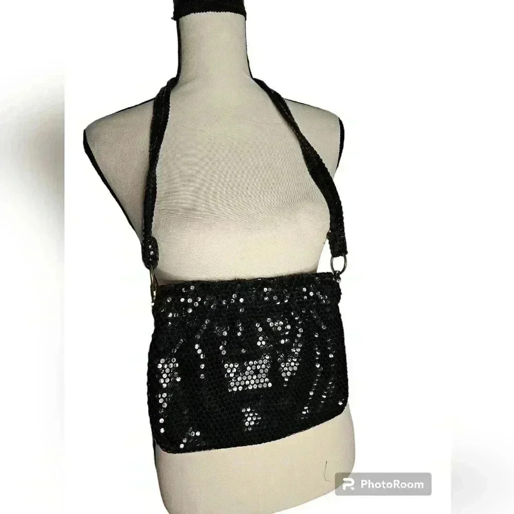 Black Sequin Handbag
